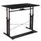 Emma and Oliver Height Adjustable (27.25-35.75"H) Sit to Stand Home Office Desk